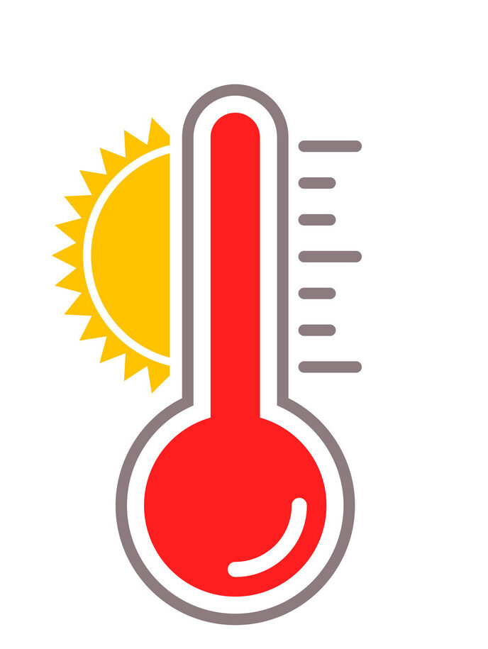 Thermometer-vector-sun-heat-temperature icon